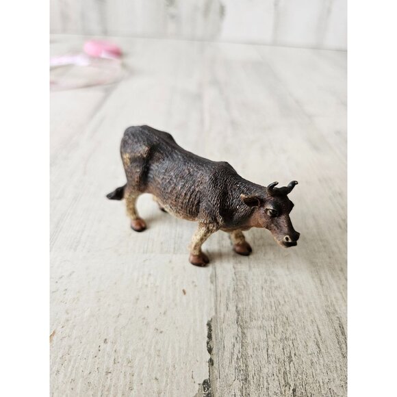 Dept 56 cow bowl animal farm village Xmas - Picture 1 of 8